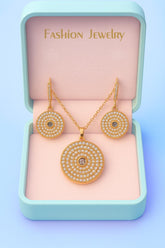 Zircon Locket Set-100 (Golden)